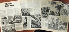 1976 Midwest Trans Ama Wrap Up 8p Motorcycle Race Article Lackey Smith Decoster
