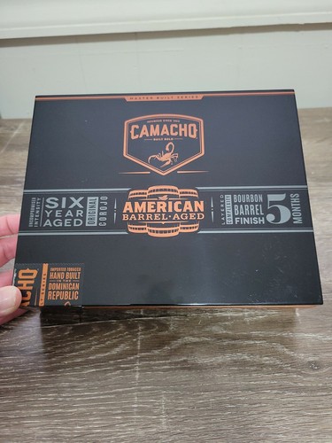 Camacho American Barrel Aged Gordo Hand Made Empty Wooden Cigar Box Humidor - Picture 7 of 7