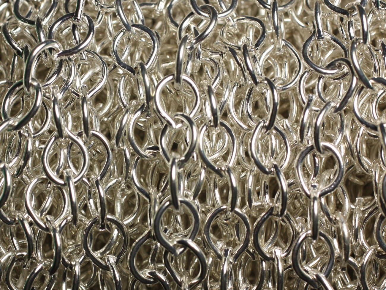 Chaîne argentée 8.5x7mm en bobine de 50m pour création de bijoux - Référence 8741