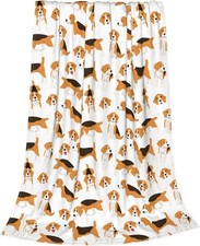 Beagle Dog Throw Blanket Fleece Flannel Blankets Couch Sofa Bed Blanket for Kids