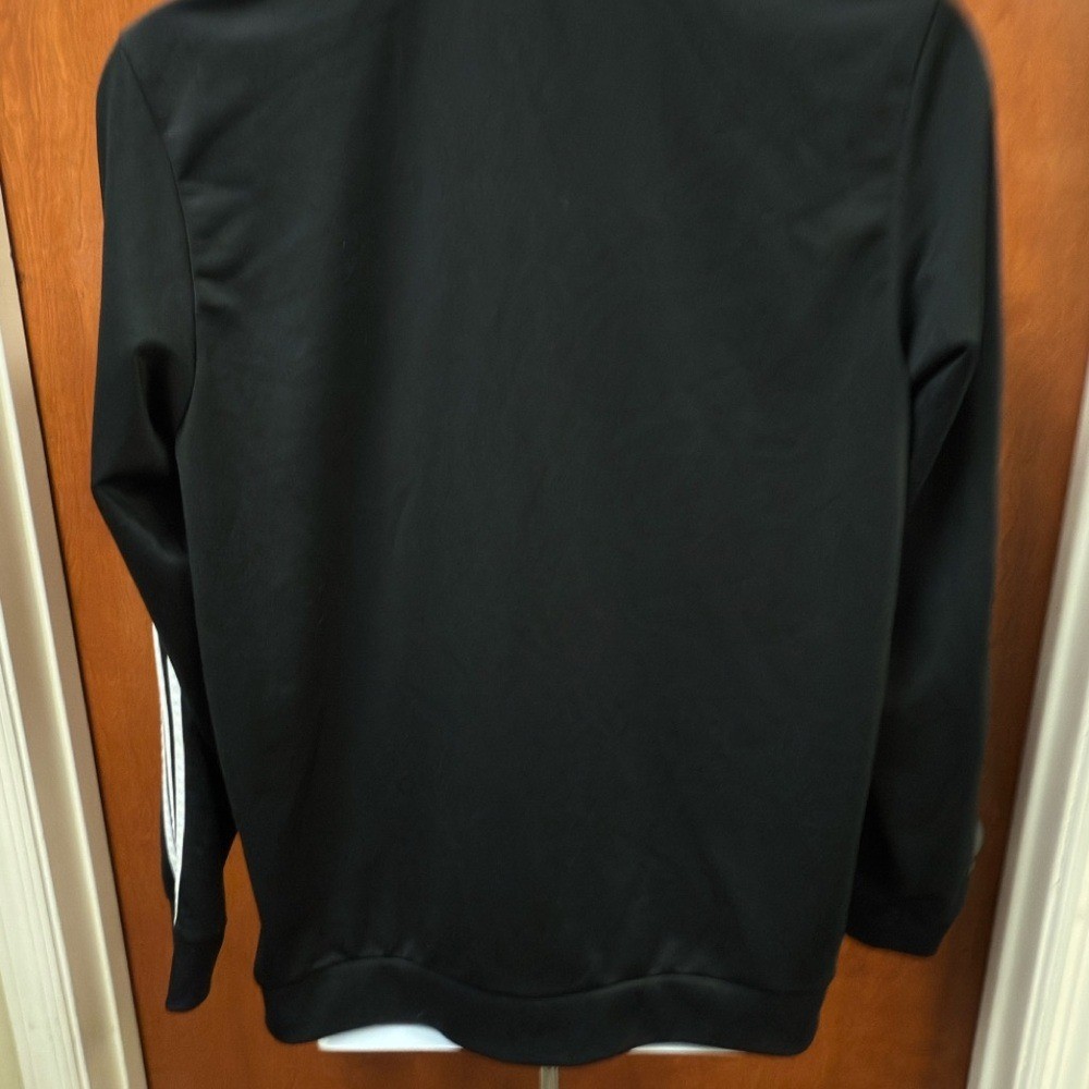 Adidas Men's Black and White Track Jacket thumbnail 7