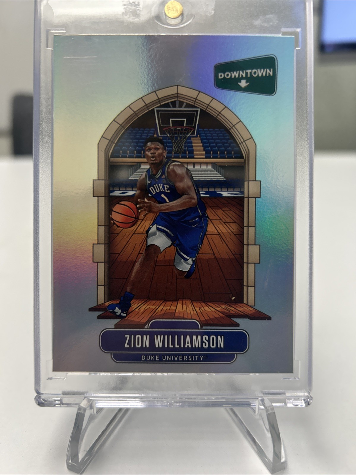 Zion Williamson Downtown SSP 2020 Prizm Draft Basketball Case Hit