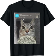 Ring There is Motion at Your Front Door Funny Meme Cute T-Shirt Gift for Dad, Mo