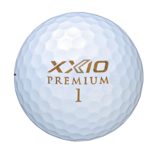 NUEVAS pelotas de golf Dunlop XXIO Premium 9 2024 media docena (6) oro real con marcador - Imagen 12 de 13