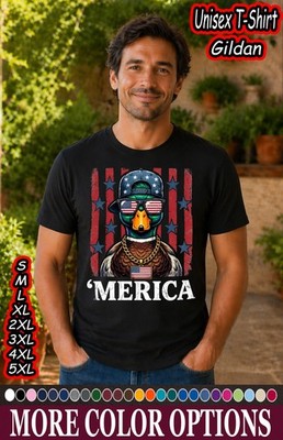 Duck Hunter USA Flag Shirt Funny Waterfowl Hunting Merica Tee