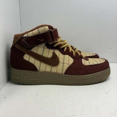 Size 13 - Nike Air Force 1 '07 LV8 Mid Gum Dark Brown