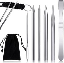 6Pcs Paracord Accessories - Paracord Tools, Jig, Needle, Lacing, Stitching for L