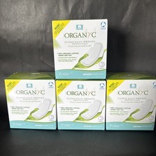 Almohadillas femeninas de algodón orgánico para pasar la noche de 4 cajas x 7 piezas súper fluidas durante la noche