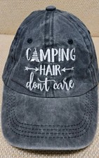 CAMPING HAIR DONT CARE-STRAPBACK "PONYTAIL HAT"