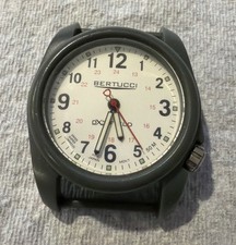 Bertucci A-2R DX3 Field Watch Men 40 mm White Face Green Band - Poly Resin