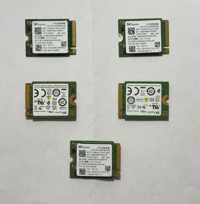1 x SKHynix BC511 512GB NVMe M.2 2230 PCIe NVMe Gen 3.0 x 4 - Health:100%