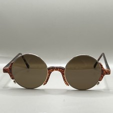 GIORGIO ARMANI Vintage 326 Tortoise 46mm Pale Gold Sunglasses Made in Italy