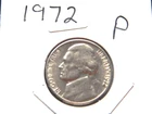 1972 (P) Jefferson Nickel
