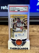 2021-22 Mosaic - Anthony Edwards - Autographs Gold /10 #AMANT PSA 9 Pop 4