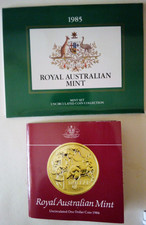 1985 1984 ROYAL AUSTRALIAN MINT UNCIRCULATED COIN COLLECTION SET MK