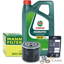 MANN-FILTER ÖLFILTER+5L CASTROL MAGNATEC 5W-30 FÜR HYUNDAI TRAJET