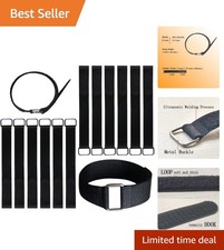 12 Inch Reusable Cable Straps Pack of 12 Hook and Loop Fixing Ties