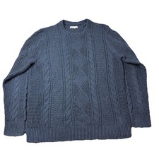Sonoma Goods For Life Men  s XL Crew Knit Sweater In Dark Blue