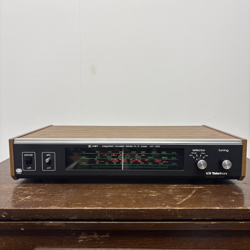 Vintage Teleton GT-202 Integrated Stereo Hi-Fi Tuner FM MW LW Amplifier