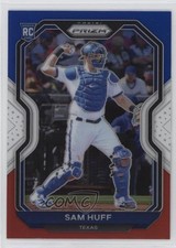 2021 Panini Prizm Tier II Red White & Blue Prizm Sam Huff #116 0b3