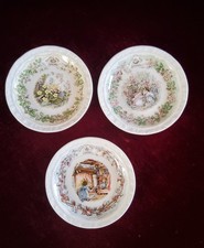 Brambly Hedge Royal Doulton, 3 Teller der Jahreszeiten, 12 cm, I. Wahl