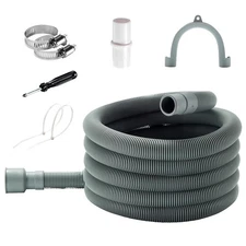Universal Washing Machine Drain Hose Extension - 10 Ft Washer Discharge Hose ...