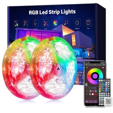 150 ft LED Lights for Bedroom Music Sync RGB LED Strip Lights with APP  Remo...