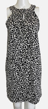 z S Black White Sequins Shift Party Dress , Mesmerize NWT