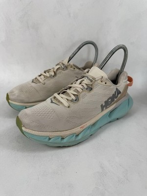 Hoka One One Sneaker Damen UK 5 beige Elevon 2 gepolsterte Straßenlaufschuhe