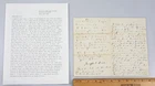 Original 1864 Civil War Letter Joseph C. Barton Writes Sick Wife Both Died Soon