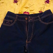 Vintage Retro Jordache Women's Skinny Dark Wash Blue Denim Jeans 100 Cotton