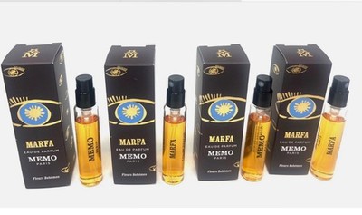 Memo Paris MARFA X 4  EDP Travel Size Spray 0.17 fl oz / 5 ml Each Total 20ml