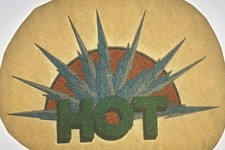 Original Vintage Hot Glitter Iron On Transfer