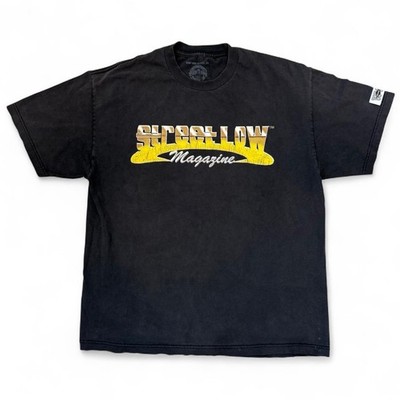 Bow Down Clothing West Side Street Low Magazine Faded Black Tee Mens XL USA Made