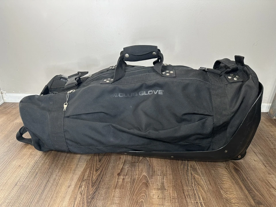 Bolsa de golf de viaje Club Glove MINI BOLSA DE LONA RODANTE ruedas bolsa negra Foto 2 de 4