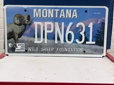 MONTANA WILD SHEEP FOUNDATION  MONTANA LICENSE PLATE