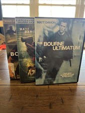 The Bourne Ultimatum Identity Supremacy DVD Lot Of 3 Movie Set Matt Damon Series