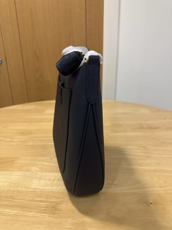 Lauren Ralph Lauren Navy Leather Cross Body Handbag W/ Dust Bag BNWT rrp £329 - Image 3 of 4