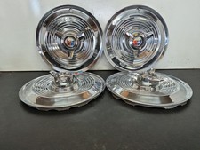 Used 63-64ford 427 Galaxie 15 Hipo Full Wheel Covers Hub Caps Spinners Set Of 4