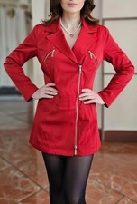 Blazer Donna Rosso Taglia M/l #Blazer Woman Mujer #Red  Modello Lungo