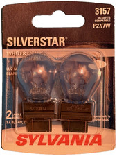 2-pack Sylvania Silverstar 3157 White Light Mini Bulbs 26.98.3w P277w New