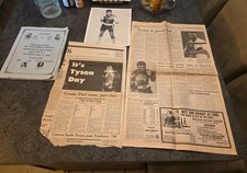 Original 1986 Mike Tyson vs. James Tillis Glens Falls NY Boxing Fight Program ++