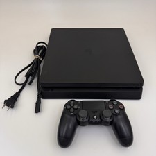 Sony PlayStation 4 Slim 1 TB Gaming Console with Controller & Cables- Tested