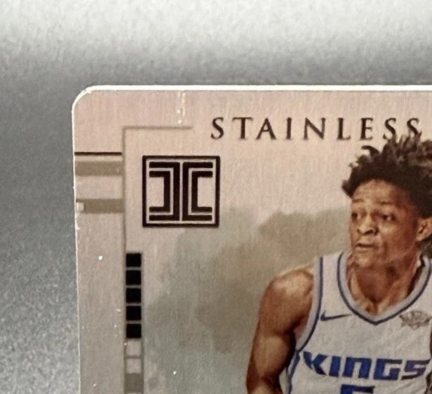De'Aaron Fox Spurs Kings 2017 Panini Impeccable Stainless Stars #SS-DF /99 RC - Image 3 of 4