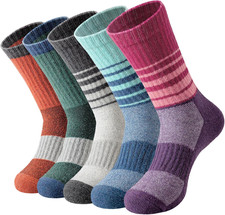 Wool Socks for Women, Thermal Warm Womens Merino Wool Hiking Socks, Cozy Cabin