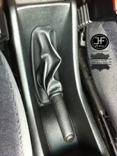 FITS OPEL VAUXHALL ZAFIRA A 1999-2005 BLACK REAL LEATHER HANDBRAKE GAITER