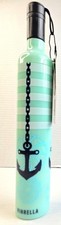 New Vinrella Umbrella In A Bottle - Nautical Anchor Design Mint Green
