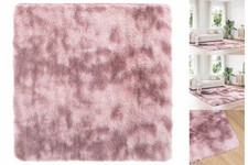 Teppich Shaggy Hochflor NAVARRA Altrosa 240x240 Cm Polyester