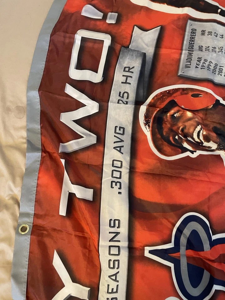 Los Angeles Angels Flag Banner 36" x 56" Only Two! Vlad Guerrero Lou Gehrig - Image 2 of 2