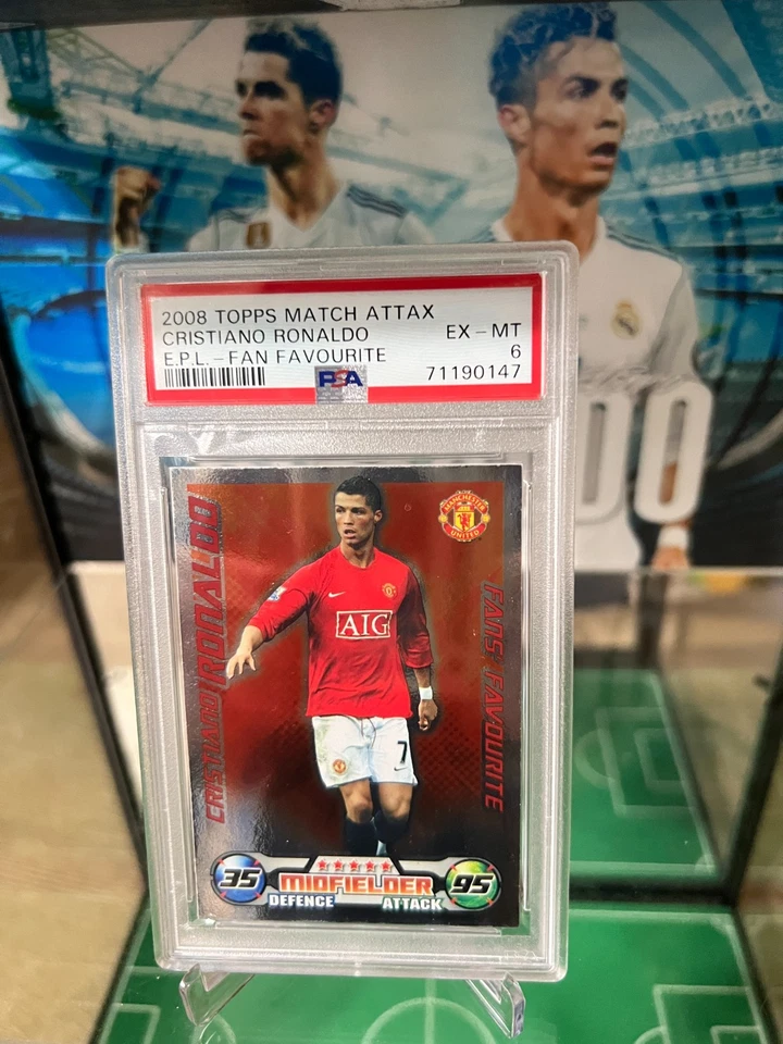 2008 Match Attax English Premier L Extra Fans' Favourite Cristiano Ronaldo PSA 6 - Image 3 of 4